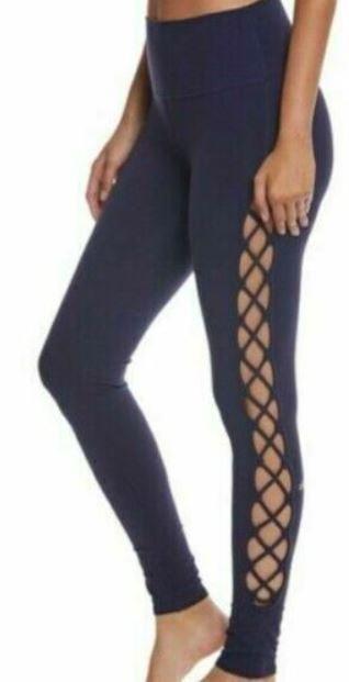 Alo Yoga Interlace Legging Rich Navy Size S, Women's Fashion, Activewear on  Carousell