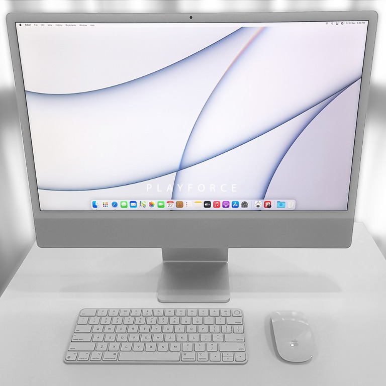 Apple iMac 24インチ（M1チップ）シルバー 箱あり・付属品完備