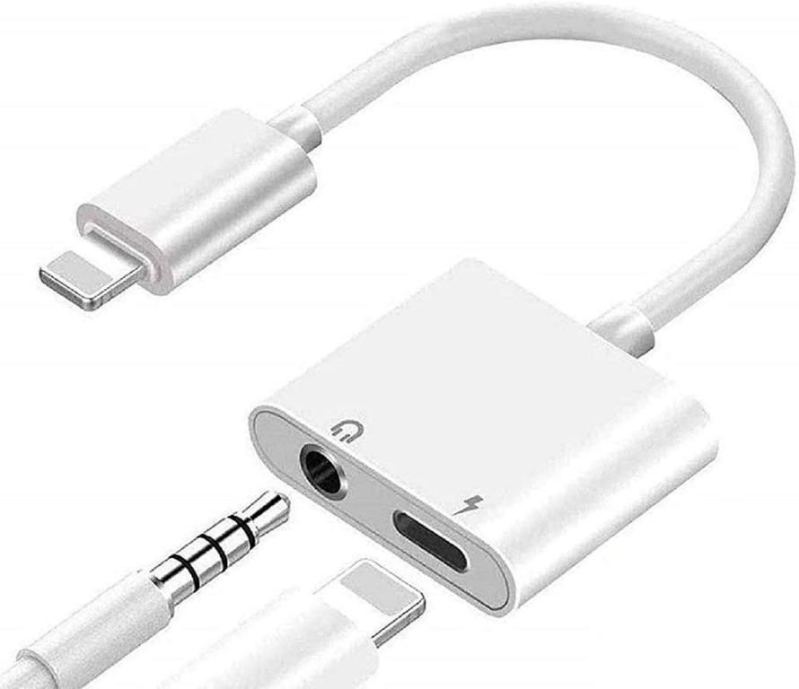 Music Control Adapter Compatible iOS 12 Dual Adapter for Headphone Jack Audio Charge Apple MFi Certified iPhone Splitter Adapter Compatible with iPhone X Xs Max Xr 7 8 Plus Ipad Ipad Sync