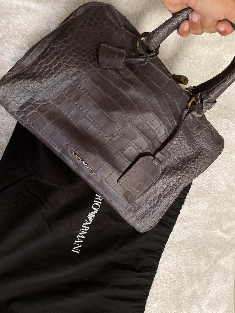 Emporio armani boston discount bag
