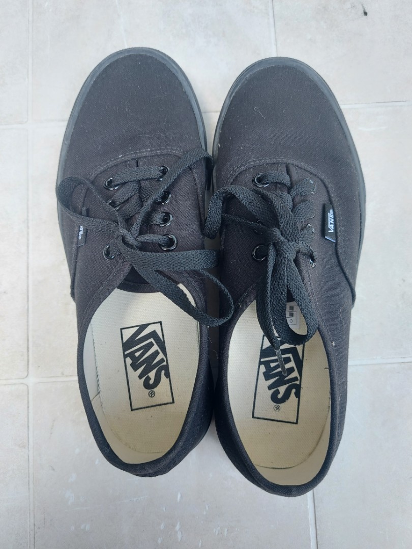mens black vans size 13
