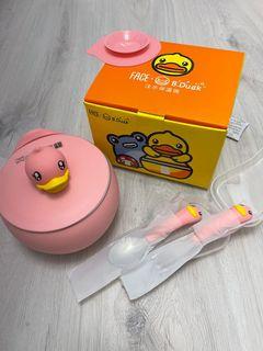 B Duck 注水保溫碗 — 粉紅色