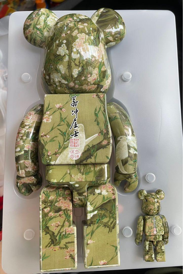 Bearbrick Be@rbrick 伊藤若冲桃花小禽図100% & 400%, 興趣及遊戲 