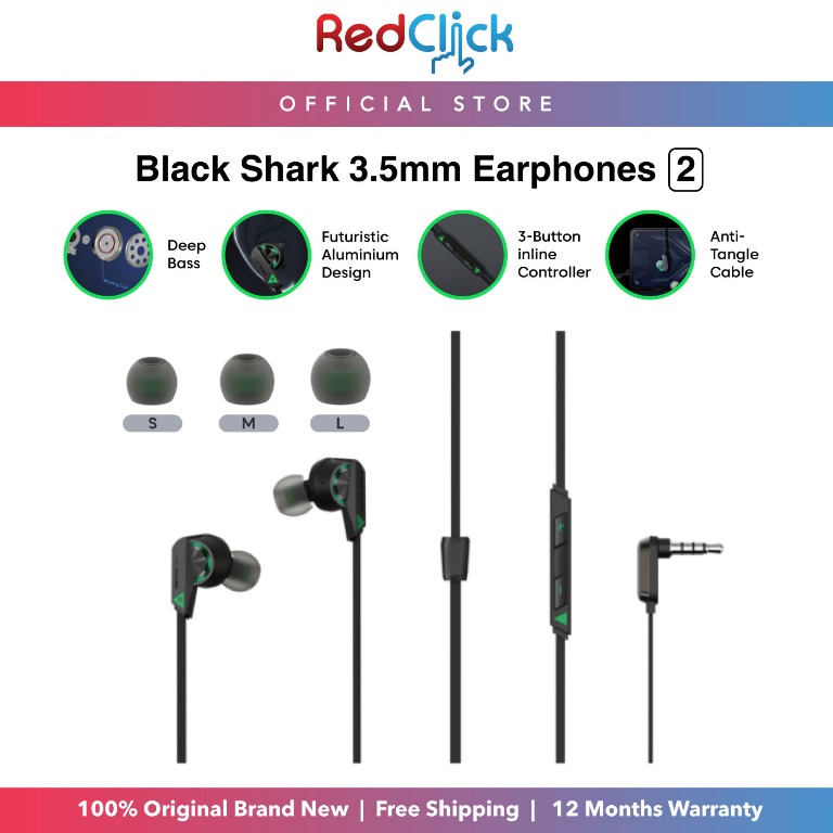 Black shark earphones 2 hotsell