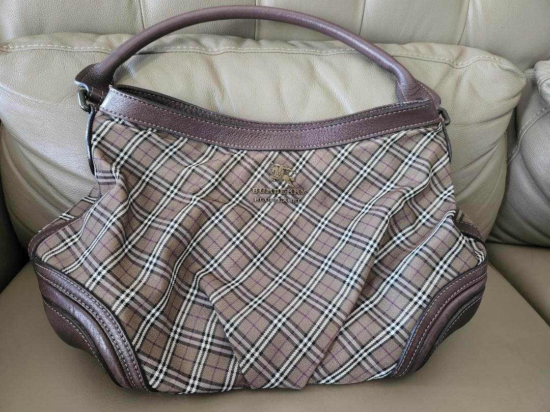 Burberry shoulder 2024 bag blue
