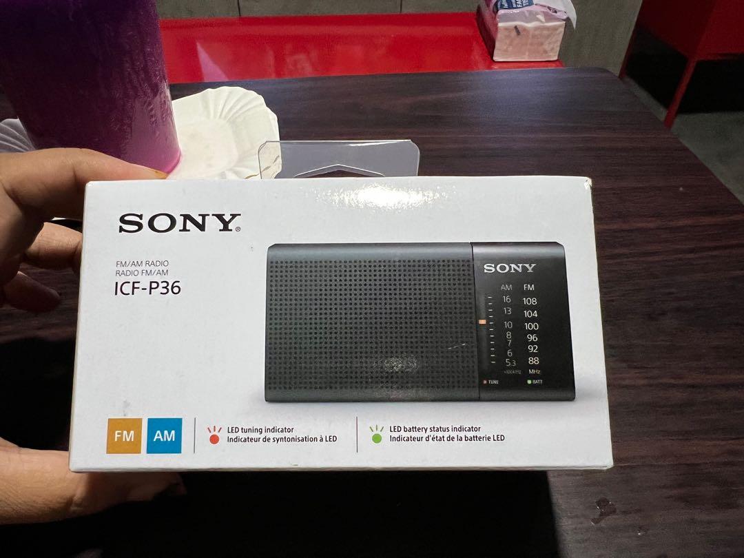 Brand New Authentic Sony ICF-P36 FM/AM Radio, Audio, Soundbars, Speakers &  Amplifiers on Carousell