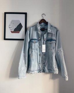 Brand new Zara Printed Denim Jacket