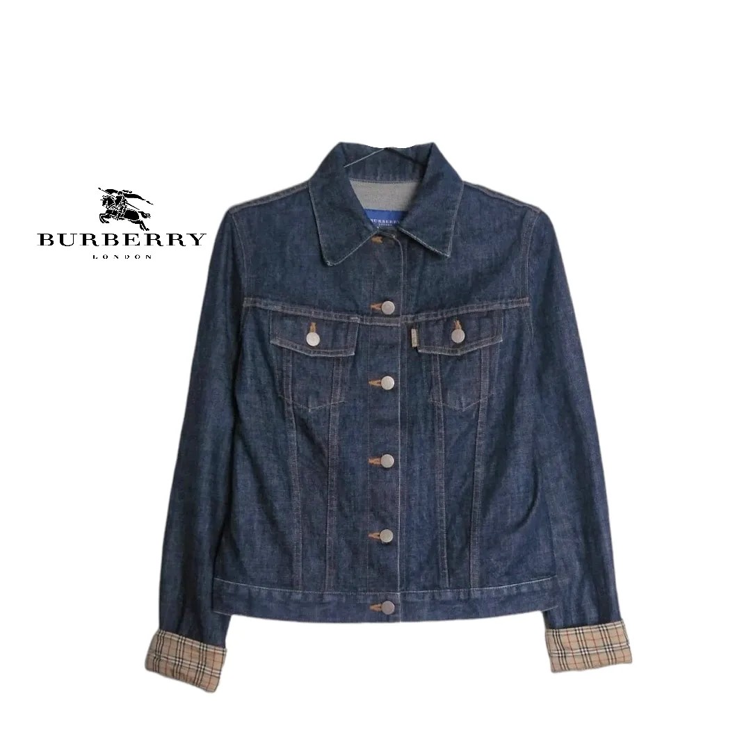 BURBERRY denim jacket Fesyen Wanita Pakaian Wanita Baju Luaran