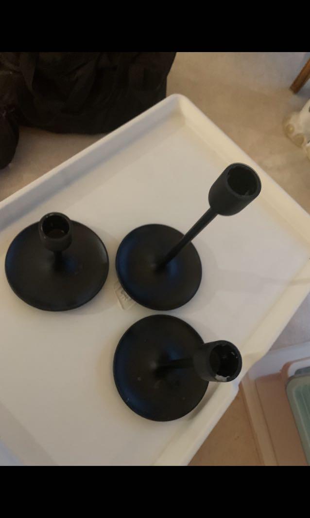 Candlesticks black ikea, Furniture & Home Living, Home Decor, Vases