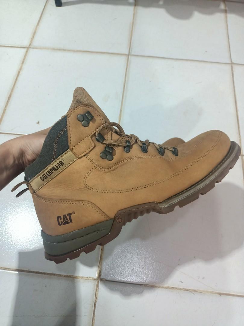 caterpillar boot laces brown