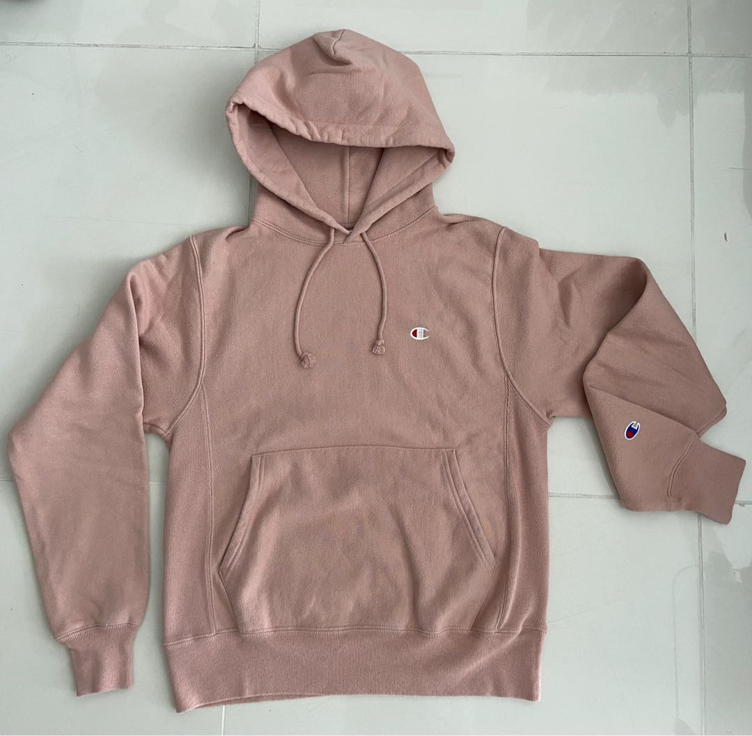 Rose colored champion hoodie outlet