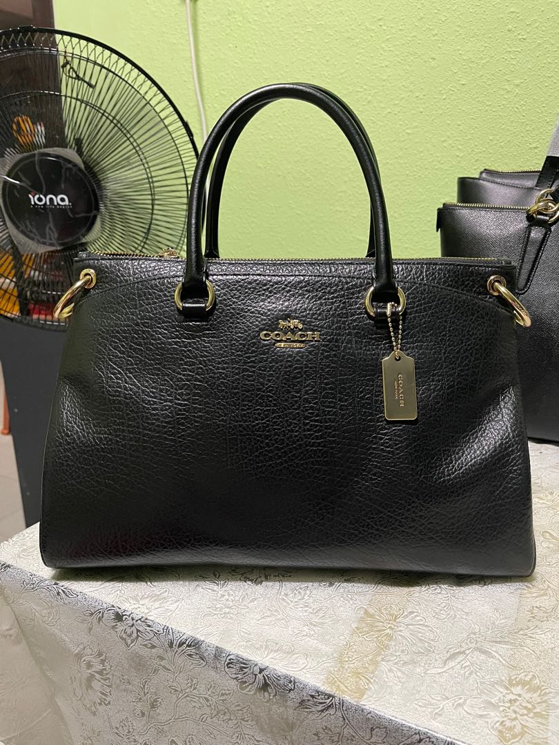 Coach Bag Mia Satchel Leather Suede Mix Women s Fashion