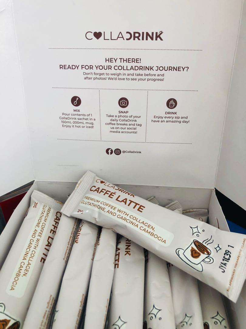 colladrink caffe latte (Category: Health Food, Drinks & Tonics) located in Batac City. Submitted by bebwah (Listing ID 1156563826, Image 2). Description: WHAT IS COLLADRINK CAFFE LATTE? CollaDrink Caffe Latte is rich in fiber that improves digestion and metabolism 😍 Not only that! It is best known to aid in weight loss, suppress cravings, and enhance overall skin health! It is totally guilt-free as it uses almond milk as creamer and stevia as sw