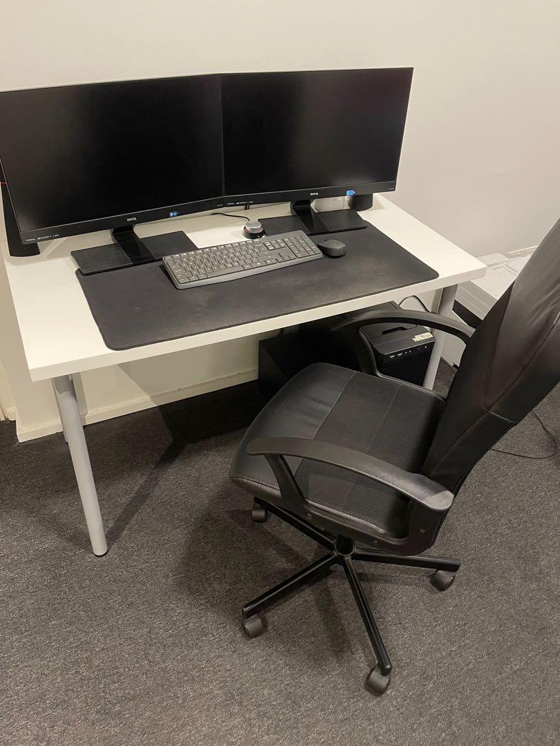 Computer Table and Chair by IKEA, Furniture & Home Living, Furniture