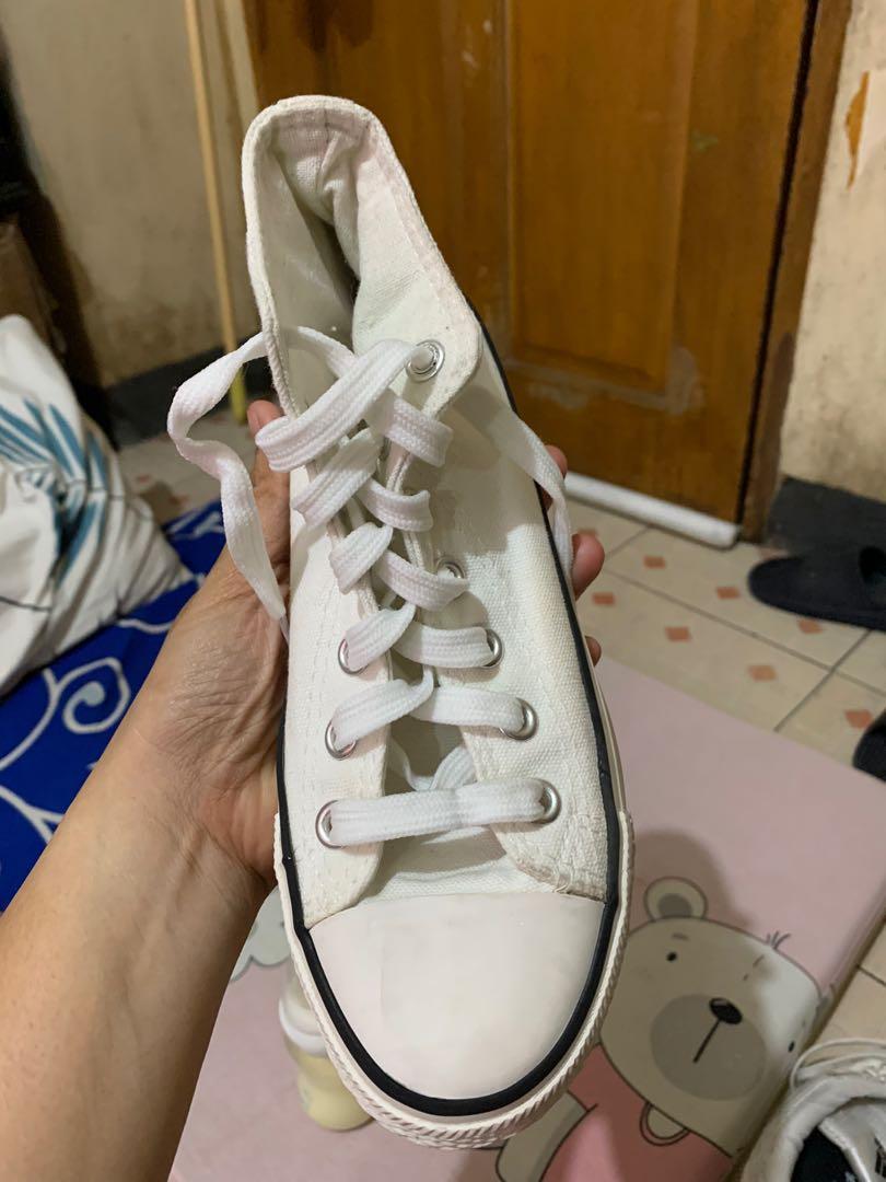 Converse look alike highcut, Women's Fashion, Footwear, Sneakers on