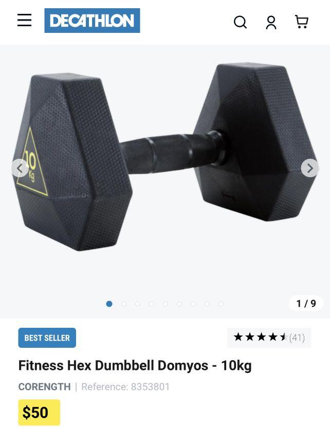 Moving out Sale Decathlon Kettlebells Dumbells Sports Equipment Exercise Fitness Weights Dumbbells on Carousell
