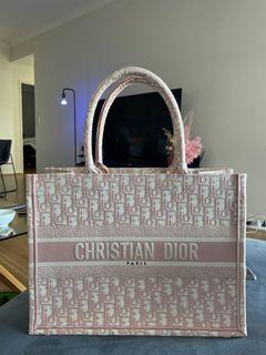 Dior baby pink book tote