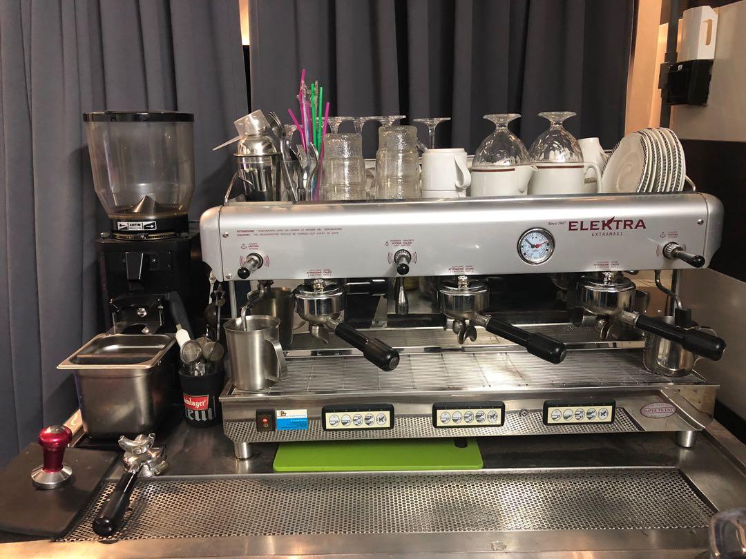 Elektra Extramaxi commercial coffee machine, TV & Home Appliances