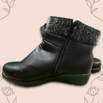 Fur boots sepatu boots bulu premium 