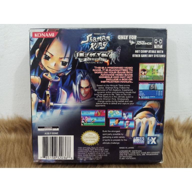 Gameboy Advance GBA Shaman King LEGACY of the Spirits Sprinting Wolf