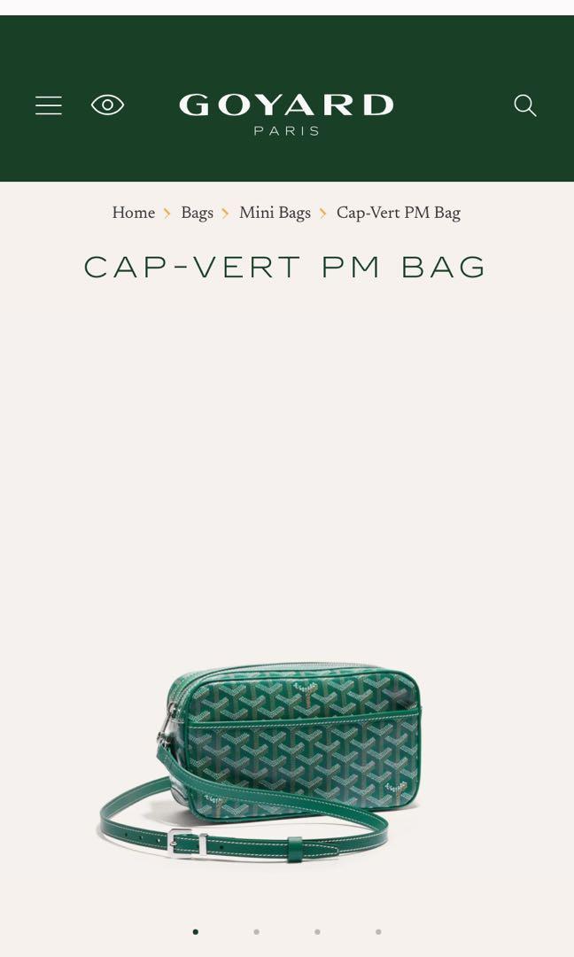 Goyard Cap-Vert PM Bag Green