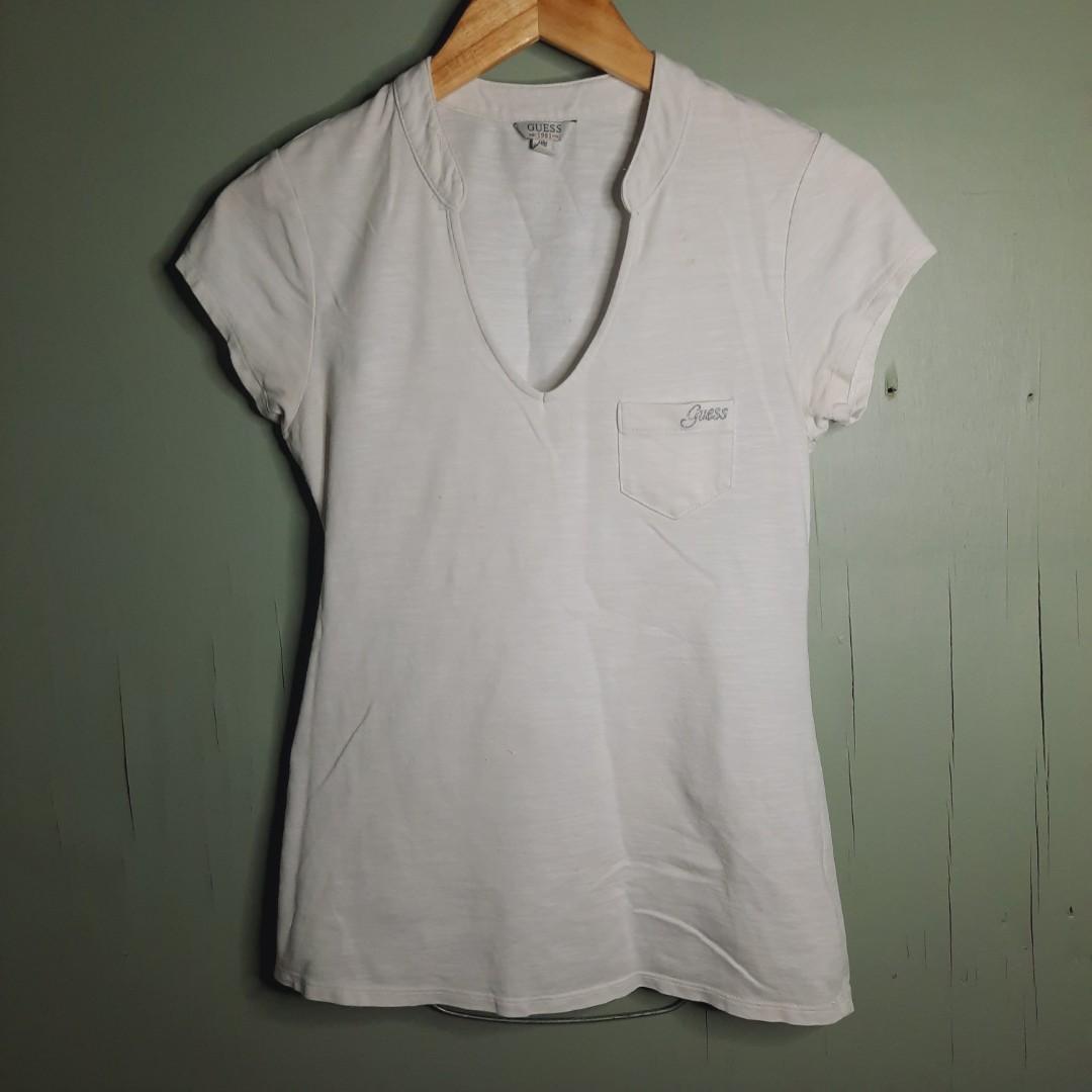 Guess white blouse discount