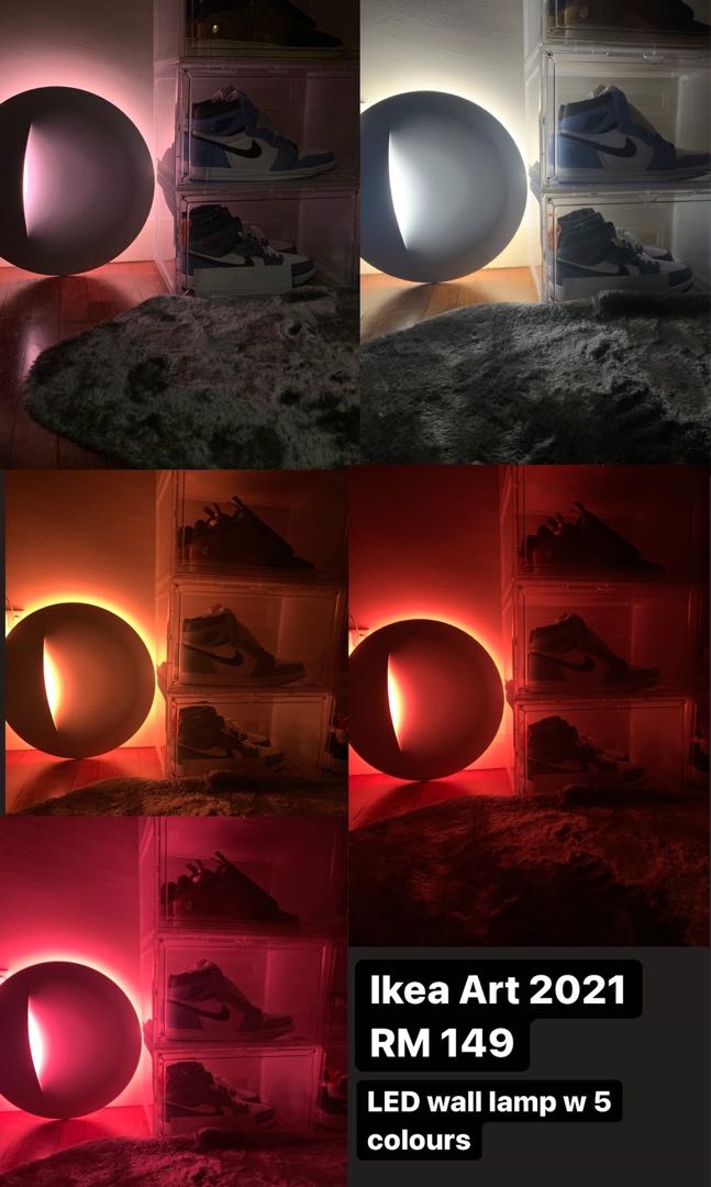 Ikea Art Event 2021 LED Wall lamp, Furniture & Home Living, Lighting