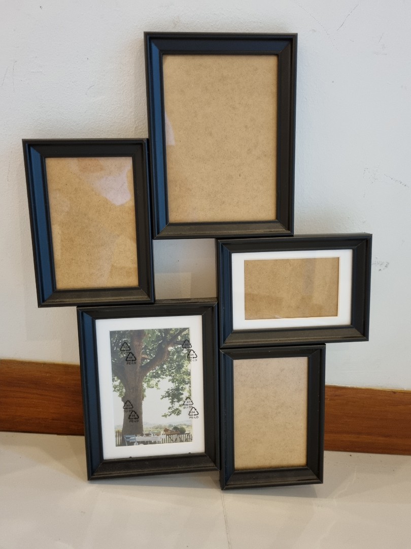 IKEA knoppang Collage Photo Frame in Black + FREE 5 carousell voucher, Furniture & Home Living
