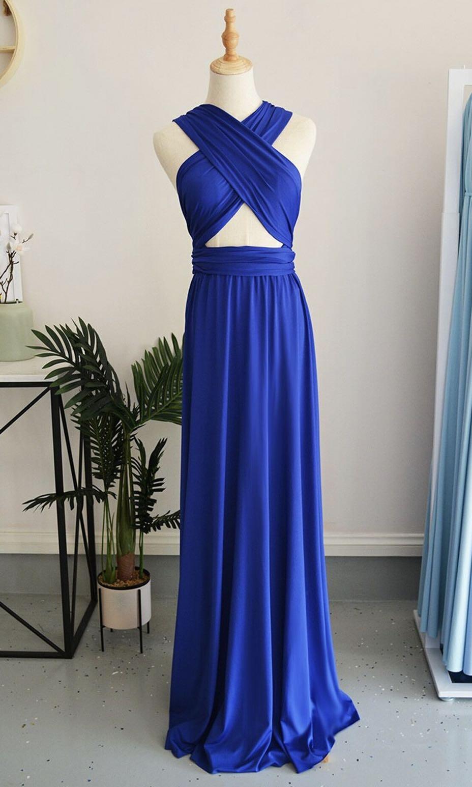 Infinity dress design royal blue online