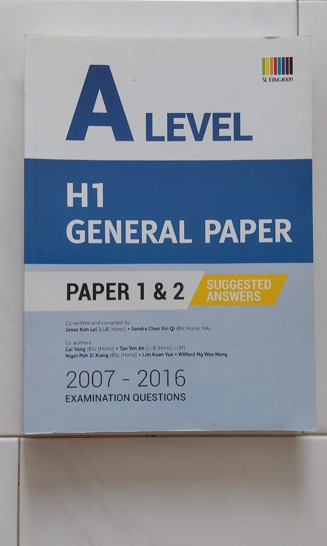 JC H1 General Paper A Levels Practice Books, Hobbies & Toys, Books ...