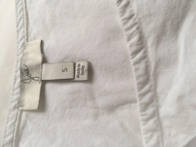 Joie White top (Category: Blouses) located in Pasig City. Submitted by sandace (Listing ID 1156545089, Image 3). Description: Lightly used.