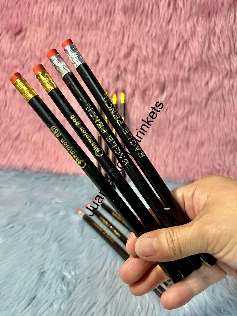Jumbo Black Pencil with Eraser Head (Category: Stationery & School Supplies) located in Taguig. Submitted by unoragasa (Listing ID 1156662391, Image 1). Description: Jumbo Black Pencil with Eraser Head Size: 20cm x 1cm ₱5.00 each.