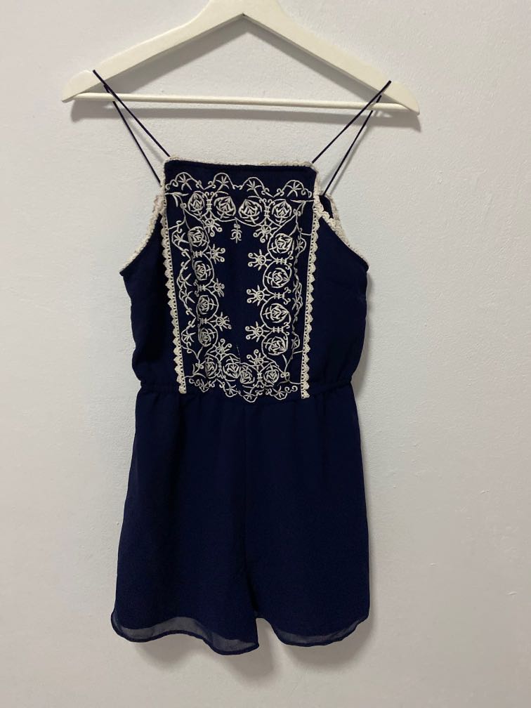 Jumpsuit new look navy beachwear 