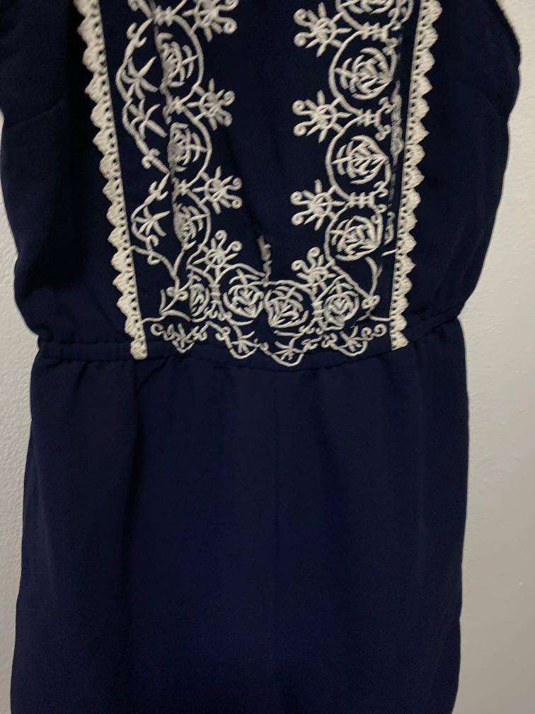 Jumpsuit new look navy beachwear 