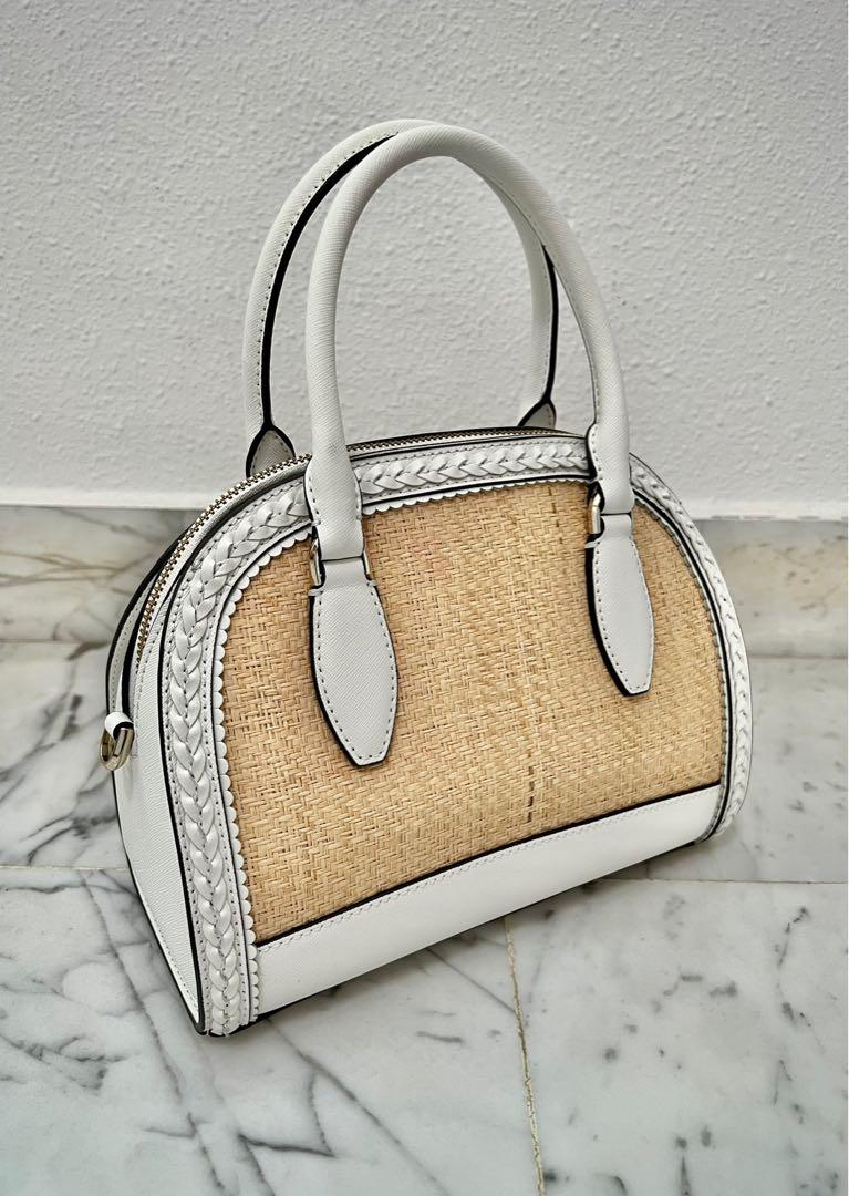 Reiley straw large hotsell dome satchel