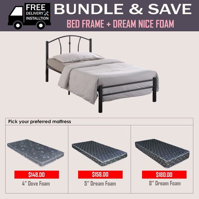 Lc114 Bed Dream Nice Foam Set, How To Get Rid Of Mattress And Bed Frame Set