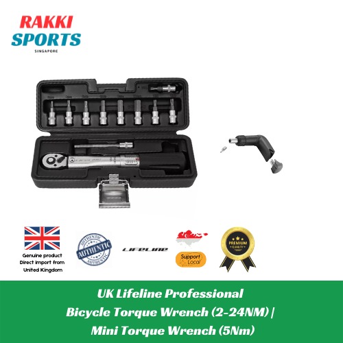 Lifeline Bicycle Torque Wrench Set (224nm) Mini Torque Wrench (5nm