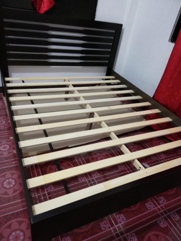 Longlife JULIAN Malaysian Rubber Wood Bed Frame, Home Furniture (WOODEN