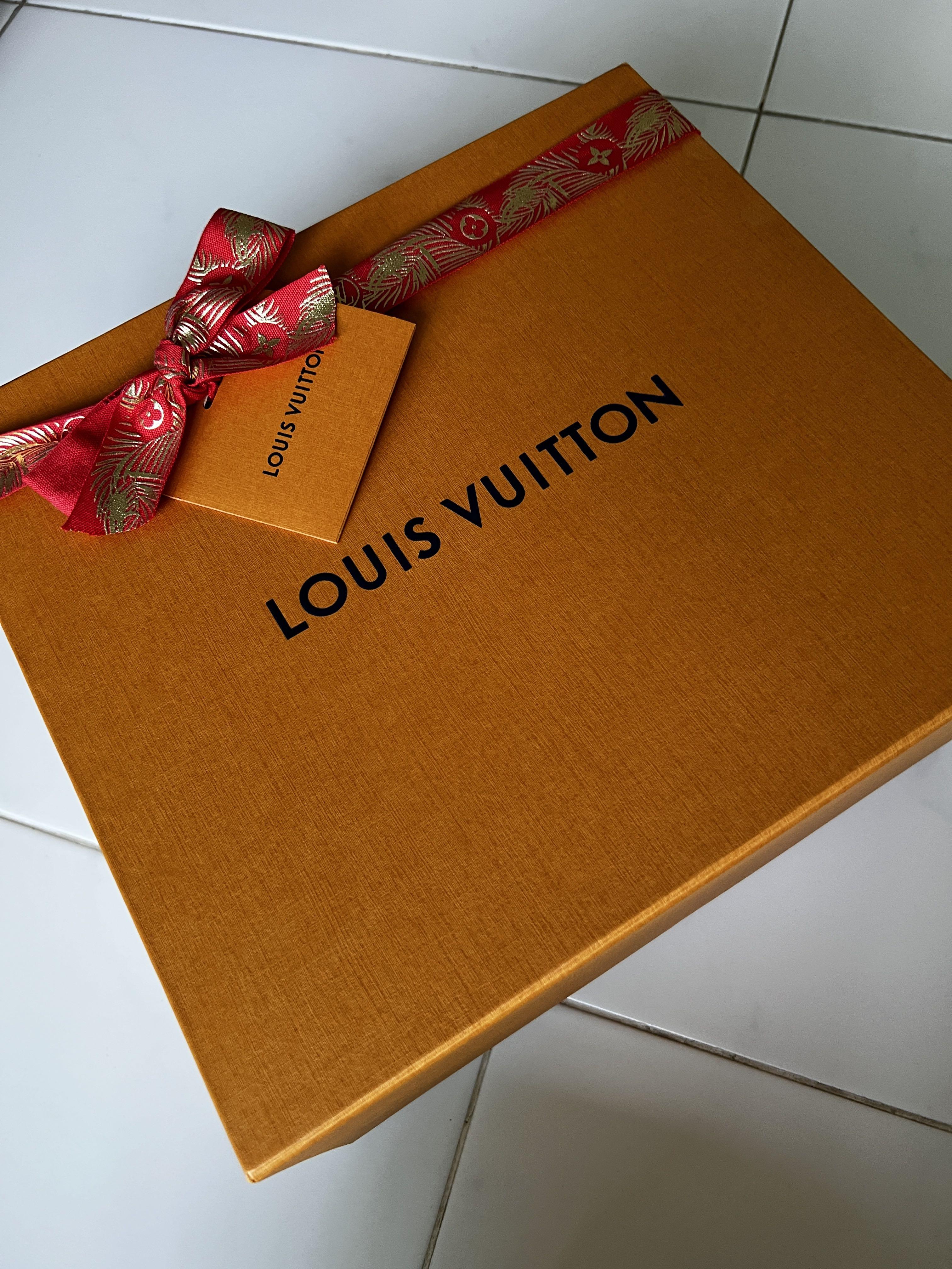 Louis Vuitton, Bags, Louis Vuitton Golden Yellow Large Magnetic Lid  Rectangular Storage Gift Box