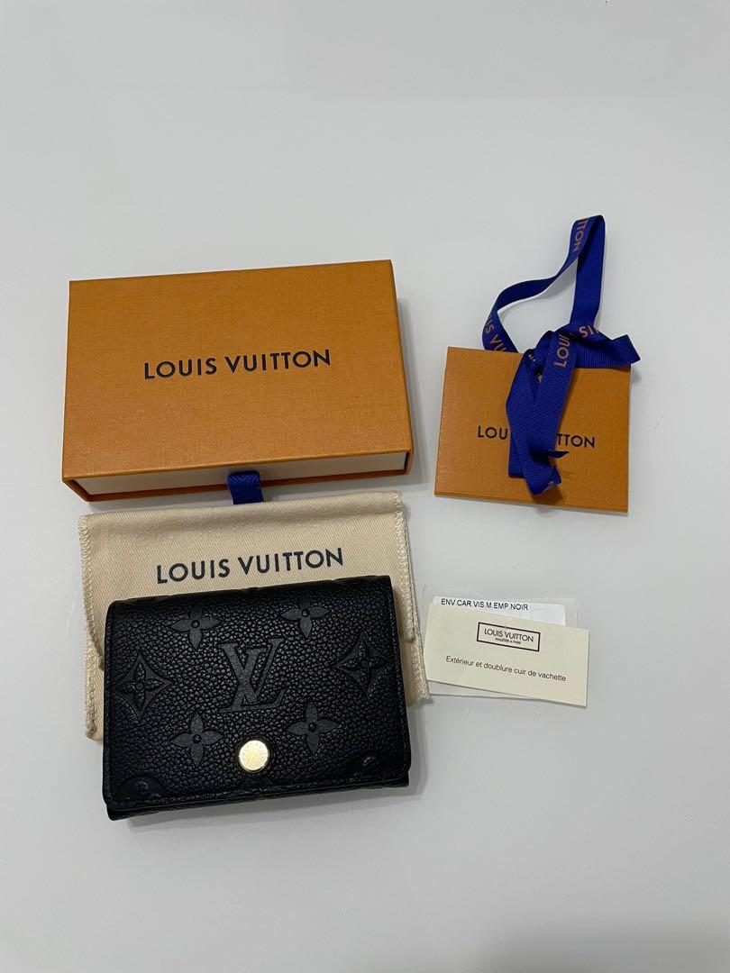 Louis Vuitton MONOGRAM EMPREINTE Business card holder (M58456) in 2023
