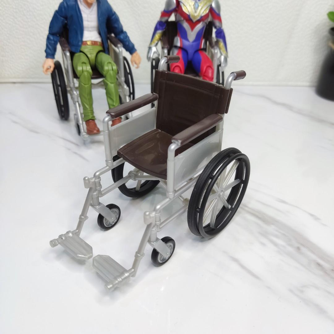 1/12 scale Wheelchair Playset for 6" ~ 7" Action Figures Black 