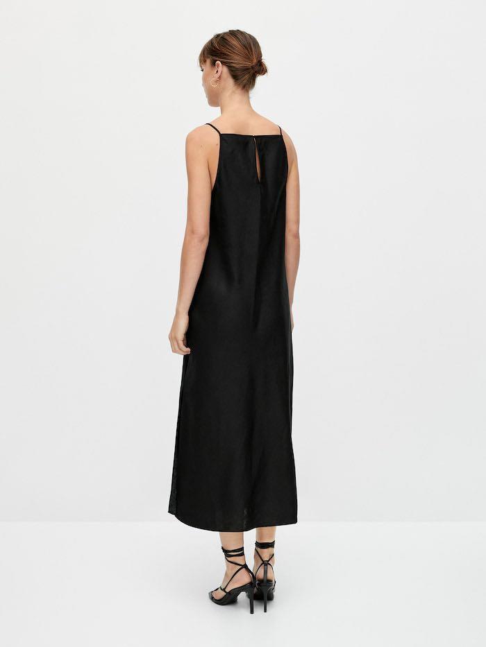 Massimo Dutti Linen Halter Dress, Women's Fashion, Muslimah Fashion ...