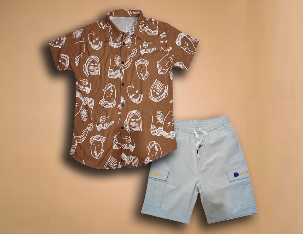 Men s Polo Shirt Cargo Shorts Package Promo Php. 400 Men s