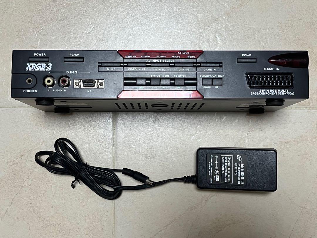 MICOMSOFT XRGB-3 懷舊遊戲主機專業級影音轉換提頻器FC SFC N64 GC WII MARK III MD SS DC PCE PS  PS2 ATARI 3DO 21 PIN RGB COMPONENT D S
