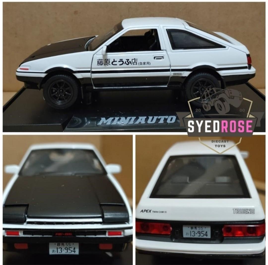 MINIAUTO 1 32 Toyota Initial D AE86 Trueno Die Cast Model with