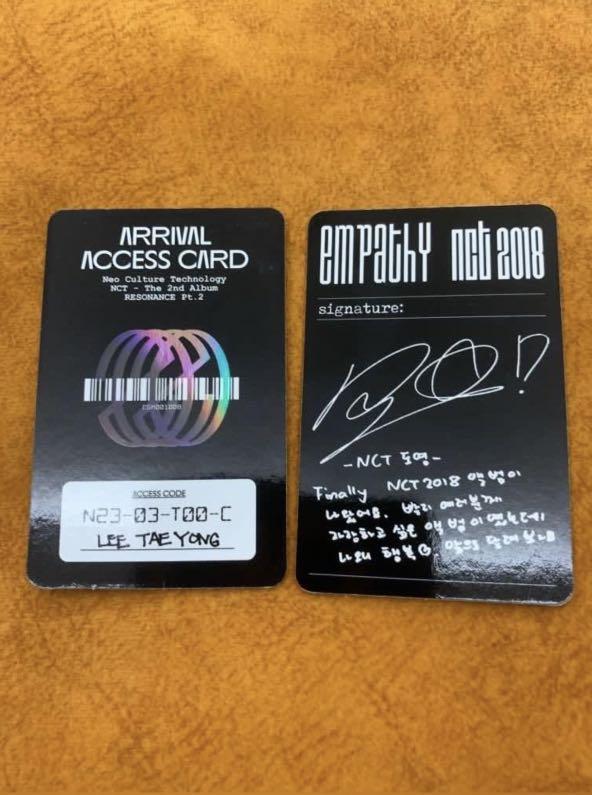 Nct taeyong doyoung pc arrival pc empathy pc, Hobbies & Toys, Memorabilia & Collectibles, KWave