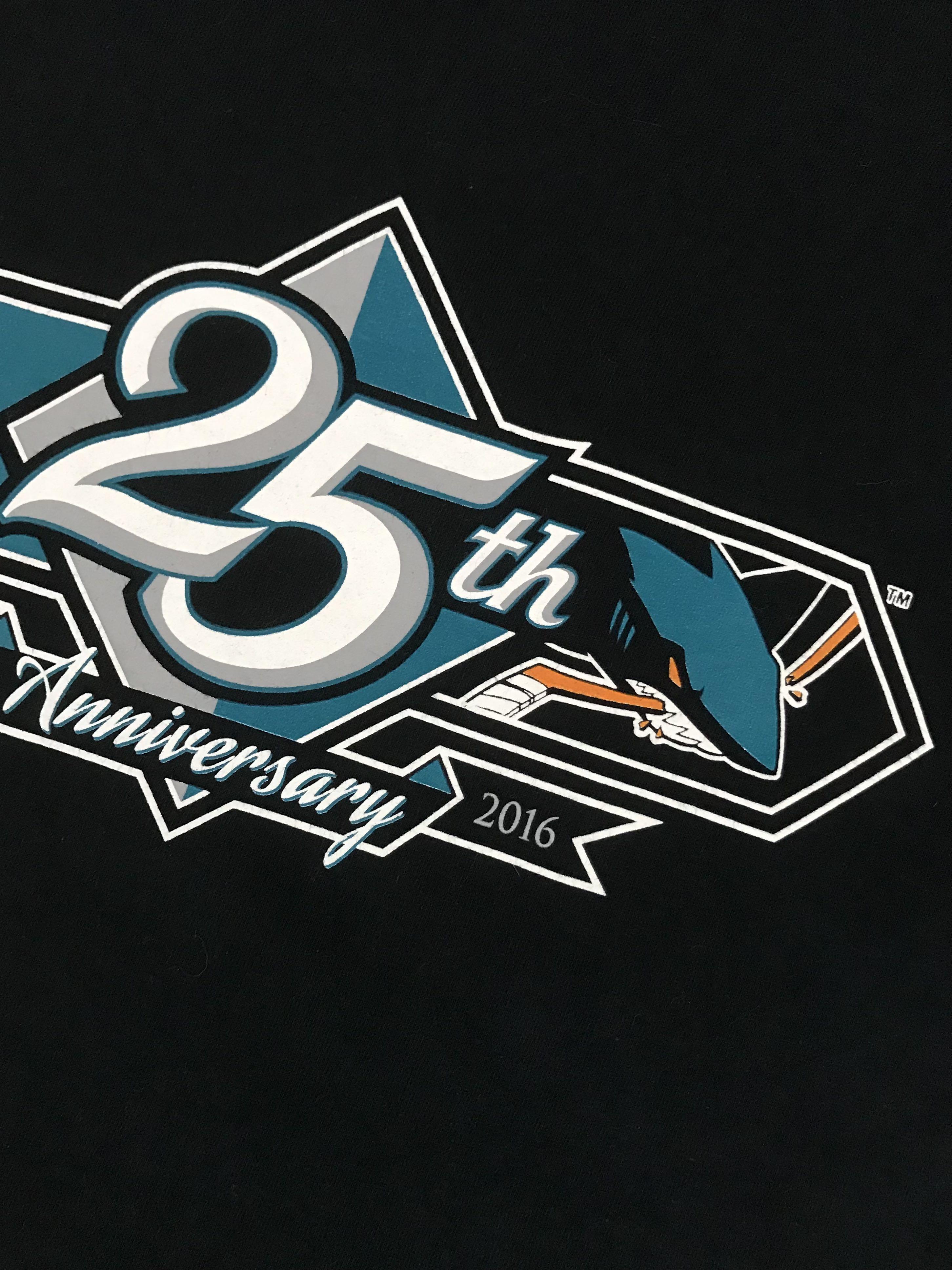 NHL San Jose Sharks 25th Anniversary T Shirt