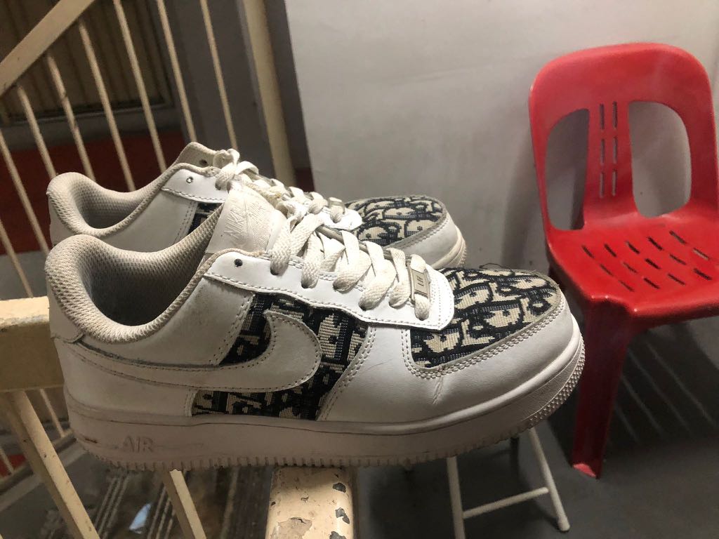 Citizenship terrace receiving Nike Air Force 1 Dior customised, Men's Fashion, Footwear, Sneakers on  Carousell