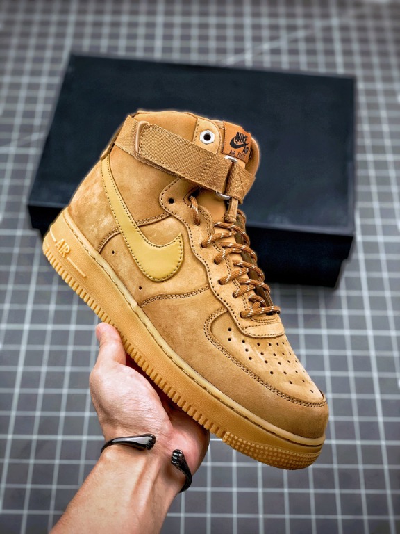 high top nike tan