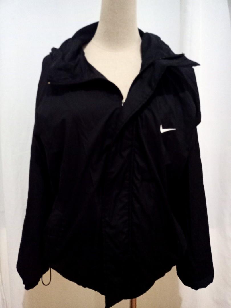 Nike black jacket with cord locks 